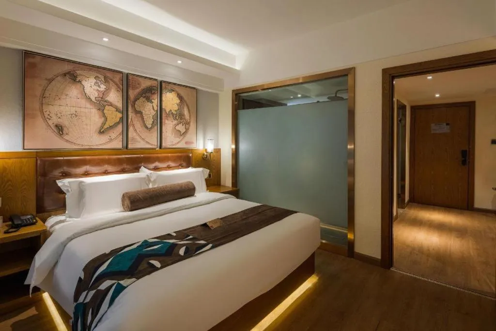 Bed in James Joyce Coffetel Kunming Railway Station Huancheng Nan Road Metro Station