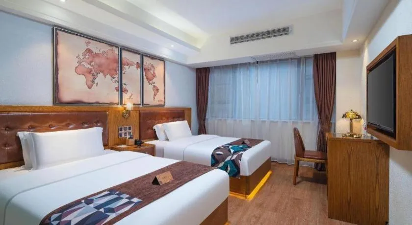 Bed in James Joyce Coffetel Kunming Railway Station Huancheng Nan Road Metro Station