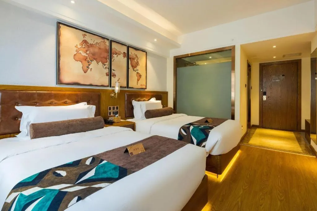 Bed in James Joyce Coffetel Kunming Railway Station Huancheng Nan Road Metro Station