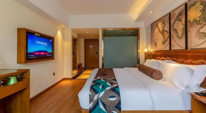 Bed in James Joyce Coffetel Kunming Railway Station Huancheng Nan Road Metro Station