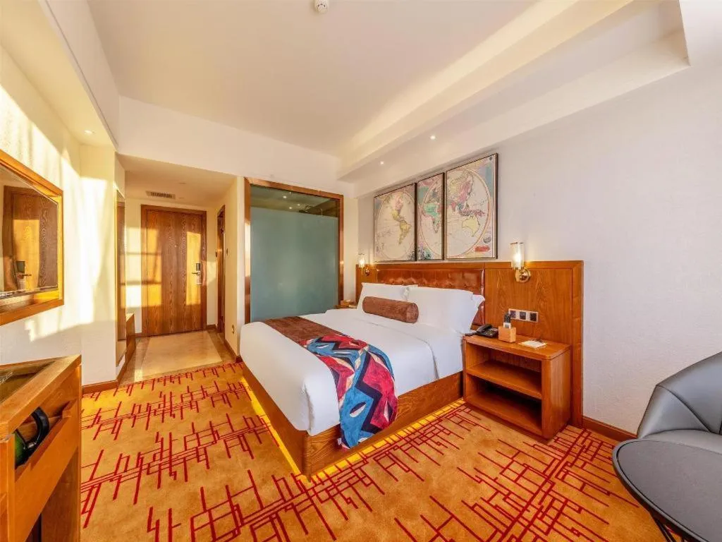 Bed in James Joyce Coffetel Kunming Railway Station Huancheng Nan Road Metro Station