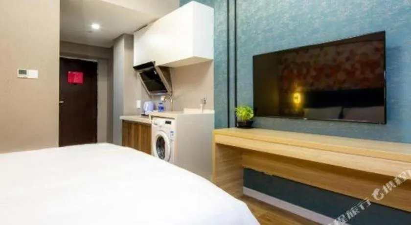 Bed in PAI Hotel Xi'an Kunming Road Hancheng South Road Metro Station