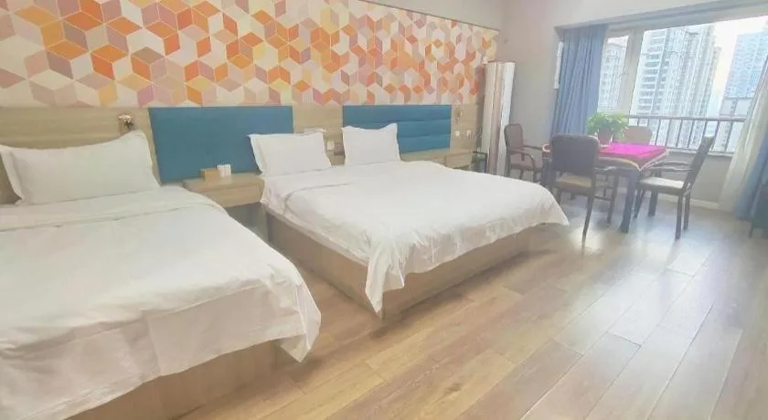 Bed in PAI Hotel Xi'an Kunming Road Hancheng South Road Metro Station