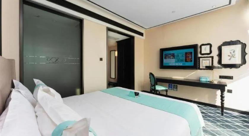 Bed in Xana Hotelle Guangzhou Luogang Science City Huangpi Metro Station