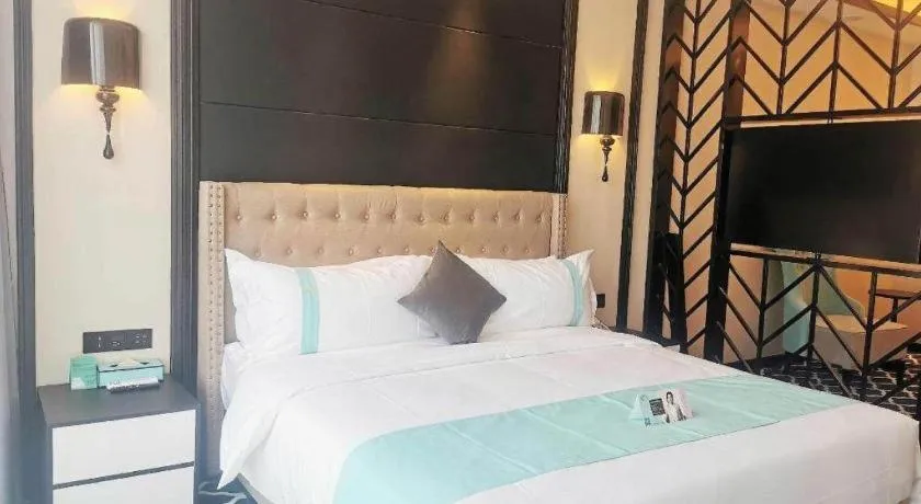 Bed in Xana Hotelle Guangzhou Luogang Science City Huangpi Metro Station