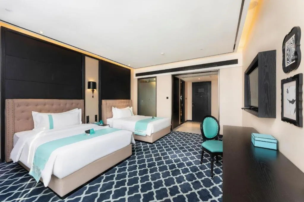 Bed in Xana Hotelle Guangzhou Luogang Science City Huangpi Metro Station