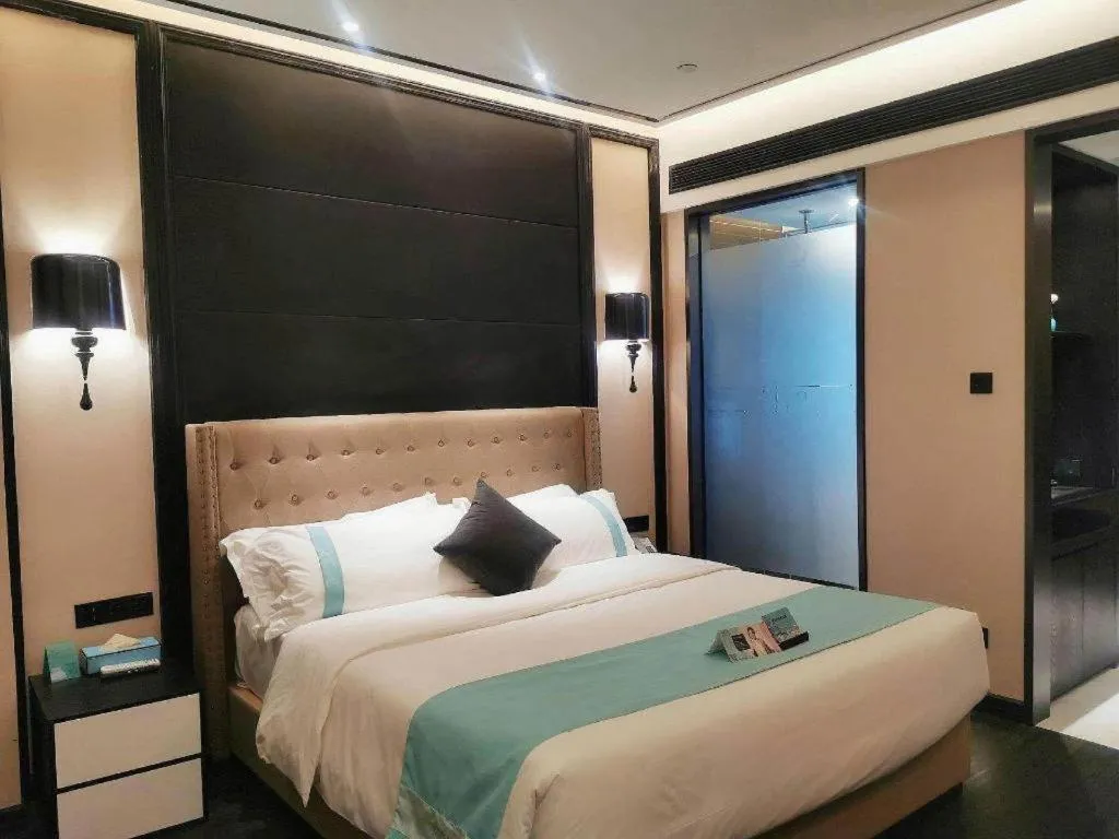 Bed in Xana Hotelle Guangzhou Luogang Science City Huangpi Metro Station