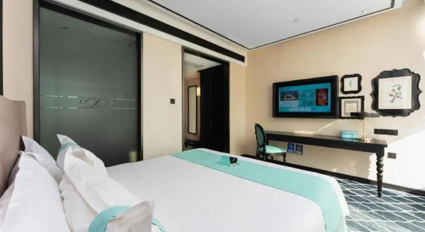 Bed in Xana Hotelle Guangzhou Luogang Science City Huangpi Metro Station