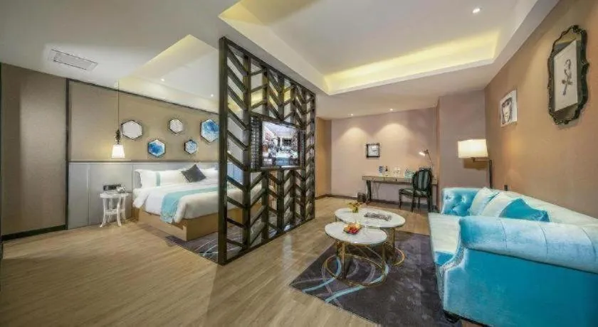 Bed in Xana Lite Hotelle Yan'an Baota Mountain