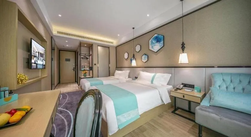 Bed in Xana Lite Hotelle Yan'an Baota Mountain