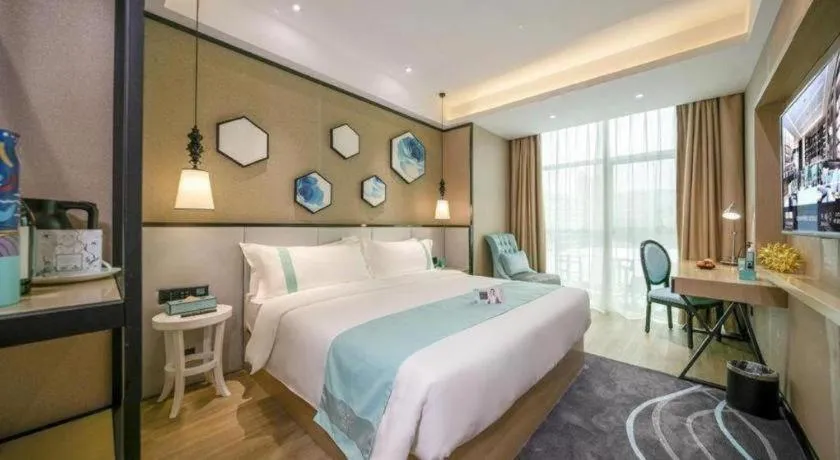 Bed in Xana Lite Hotelle Yan'an Baota Mountain