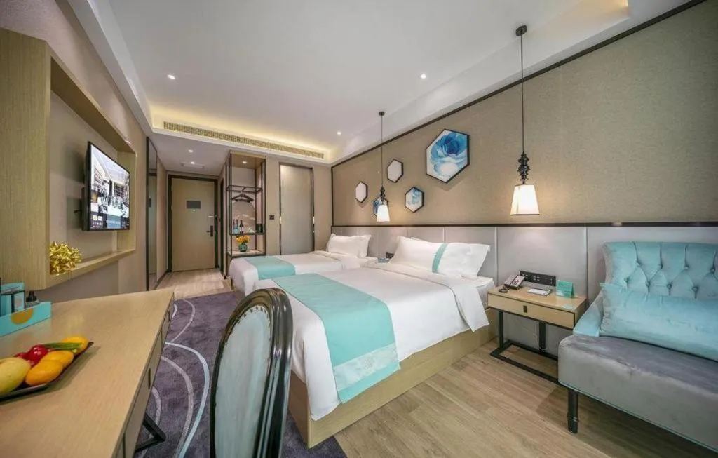 Bed in Xana Lite Hotelle Yan'an Baota Mountain