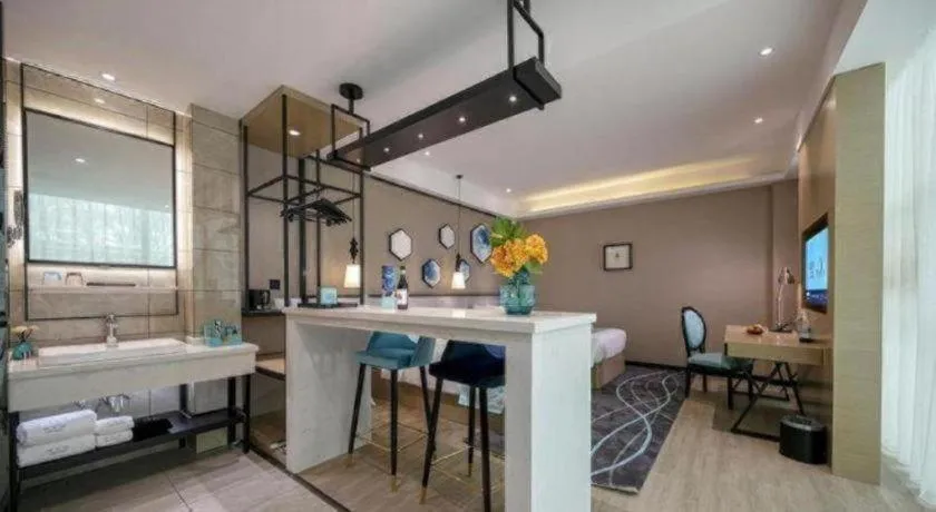 Bed in Xana Lite Hotelle Yan'an Baota Mountain