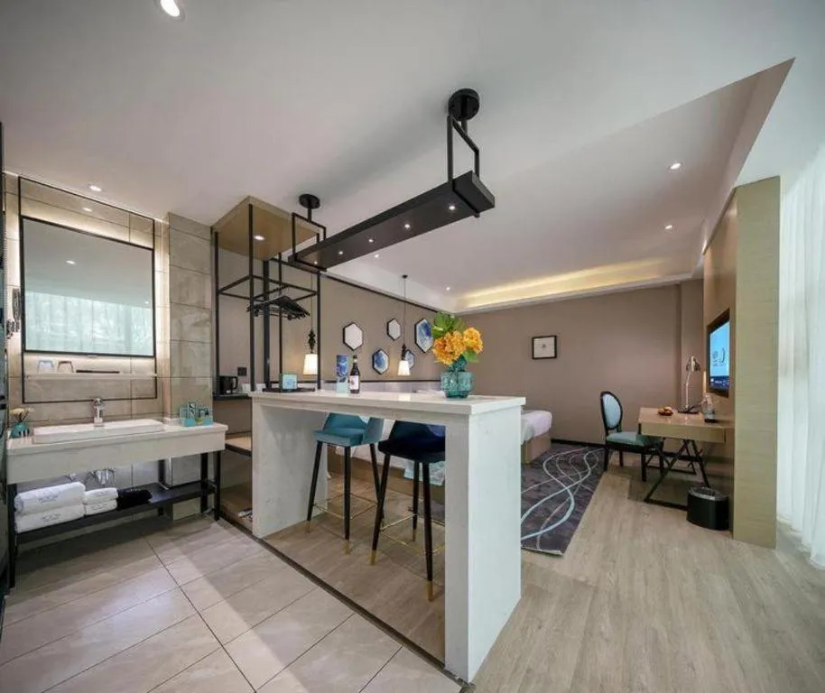 Bed in Xana Lite Hotelle Yan'an Baota Mountain