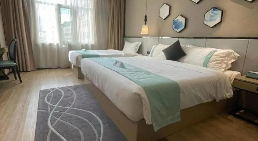 Bed in Xana Lite Hotelle Yan'an Baota Mountain