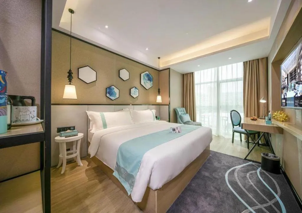 Bed in Xana Lite Hotelle Yan'an Baota Mountain