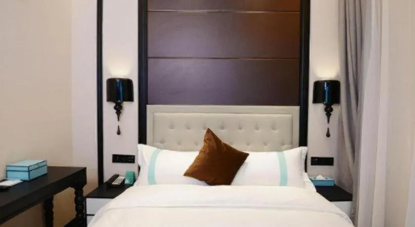 Bed in Xana Hotelle Xi'an Zhonglou, Huimin Street Metro Station