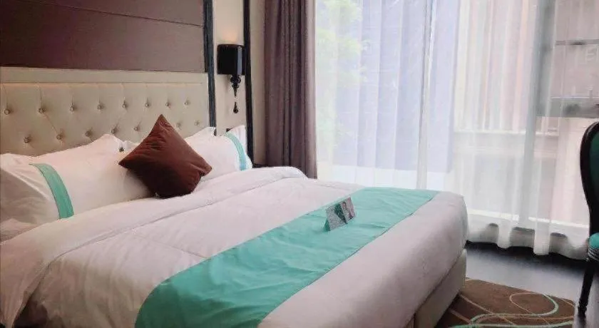 Bed in Xana Hotelle Xi'an Zhonglou, Huimin Street Metro Station