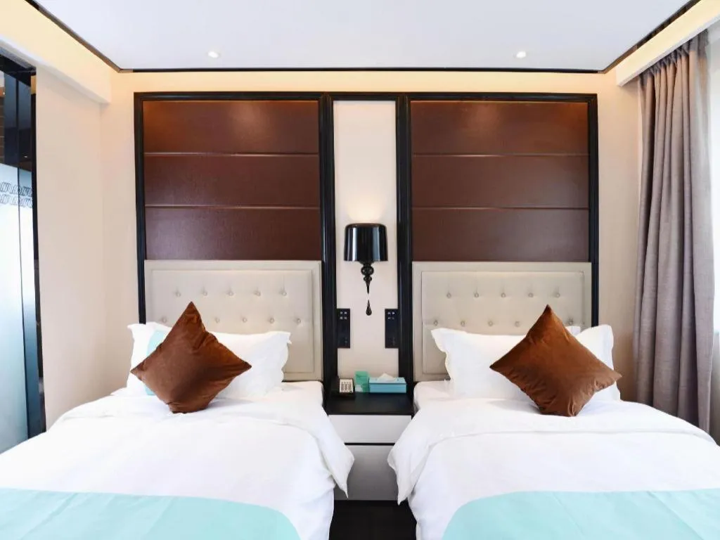 Bed in Xana Hotelle Xi'an Zhonglou, Huimin Street Metro Station