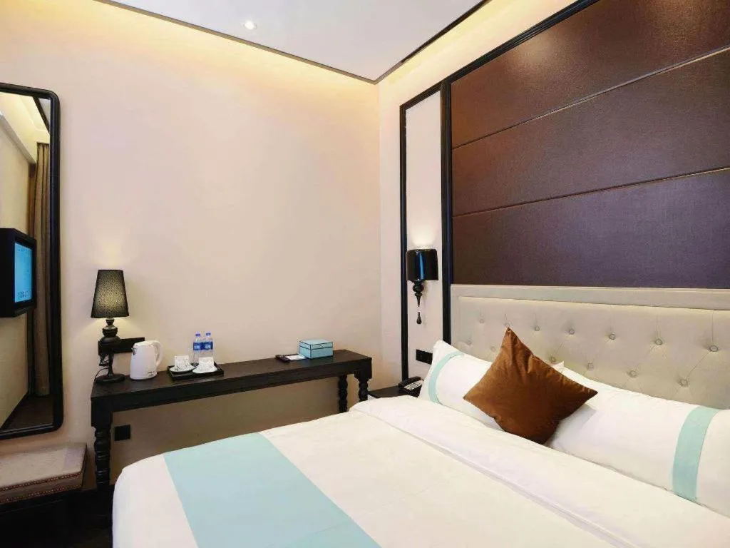 Bed in Xana Hotelle Xi'an Zhonglou, Huimin Street Metro Station