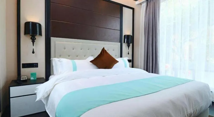 Bed in Xana Hotelle Xi'an Zhonglou, Huimin Street Metro Station