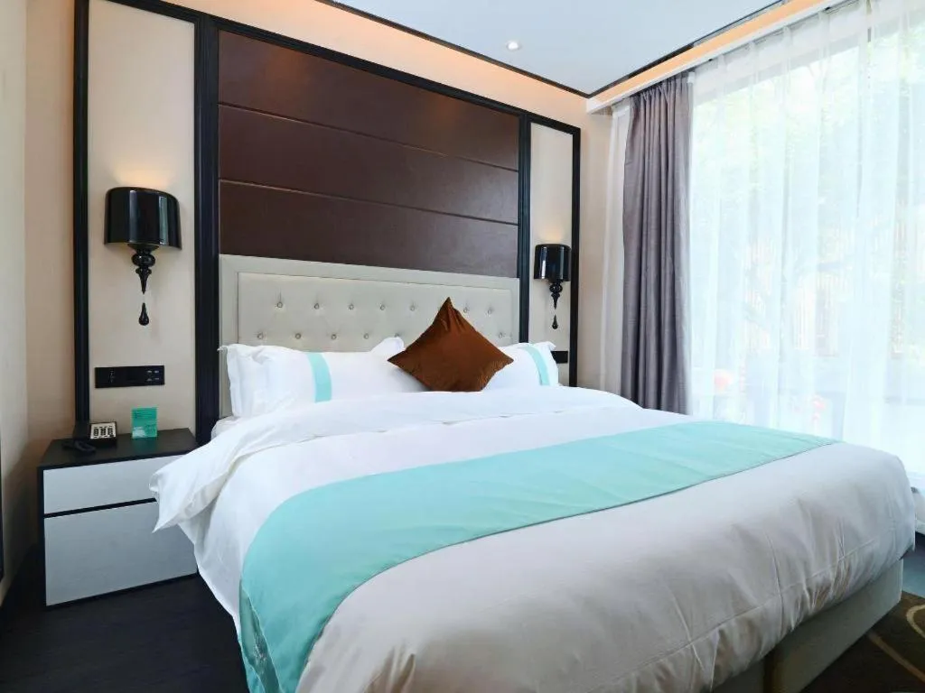 Bed in Xana Hotelle Xi'an Zhonglou, Huimin Street Metro Station