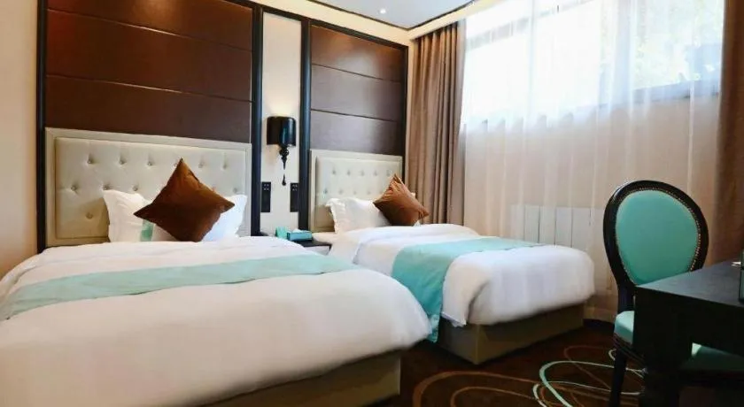 Bed in Xana Hotelle Xi'an Zhonglou, Huimin Street Metro Station