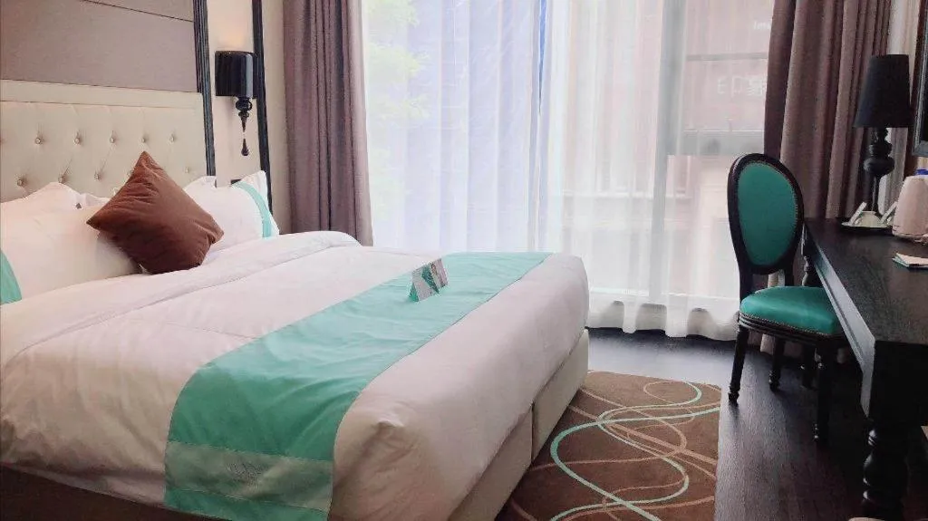 Bed in Xana Hotelle Xi'an Zhonglou, Huimin Street Metro Station