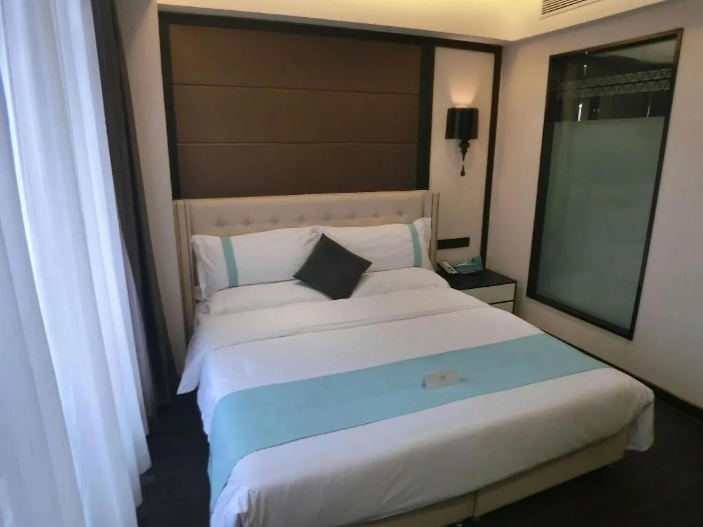 Bed in Xana Hotelle Xi'an Zhonglou, Huimin Street Metro Station