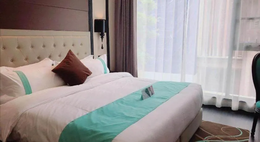 Bed in Xana Hotelle Xi'an Zhonglou, Huimin Street Metro Station