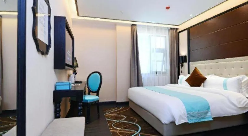 Bed in Xana Hotelle Xi'an Zhonglou, Huimin Street Metro Station