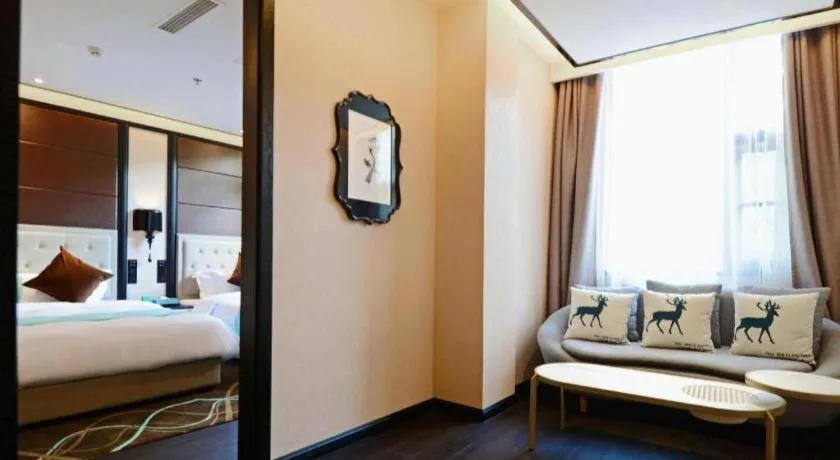 Bed in Xana Hotelle Xi'an Zhonglou, Huimin Street Metro Station