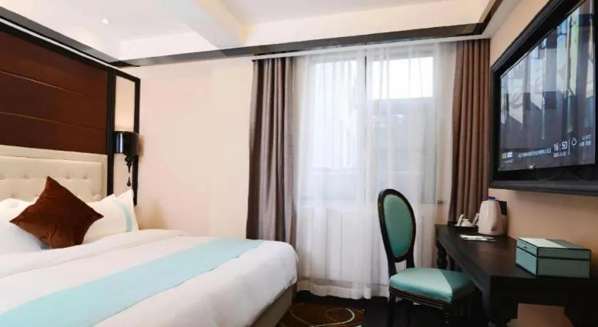 Bed in Xana Hotelle Xi'an Zhonglou, Huimin Street Metro Station