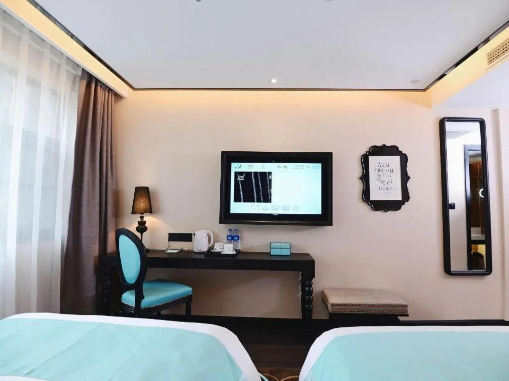 Bed in Xana Hotelle Xi'an Zhonglou, Huimin Street Metro Station