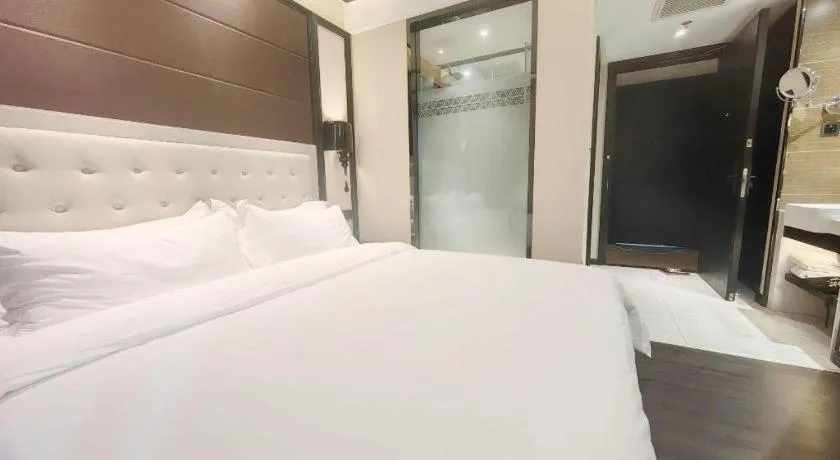 Bed in Xana Hotelle Xi'an Zhonglou, Huimin Street Metro Station