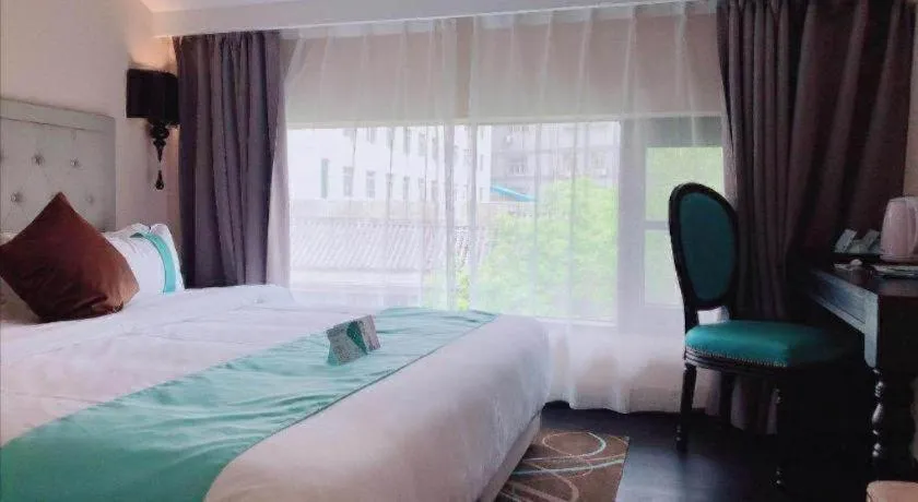 Bed in Xana Hotelle Xi'an Zhonglou, Huimin Street Metro Station