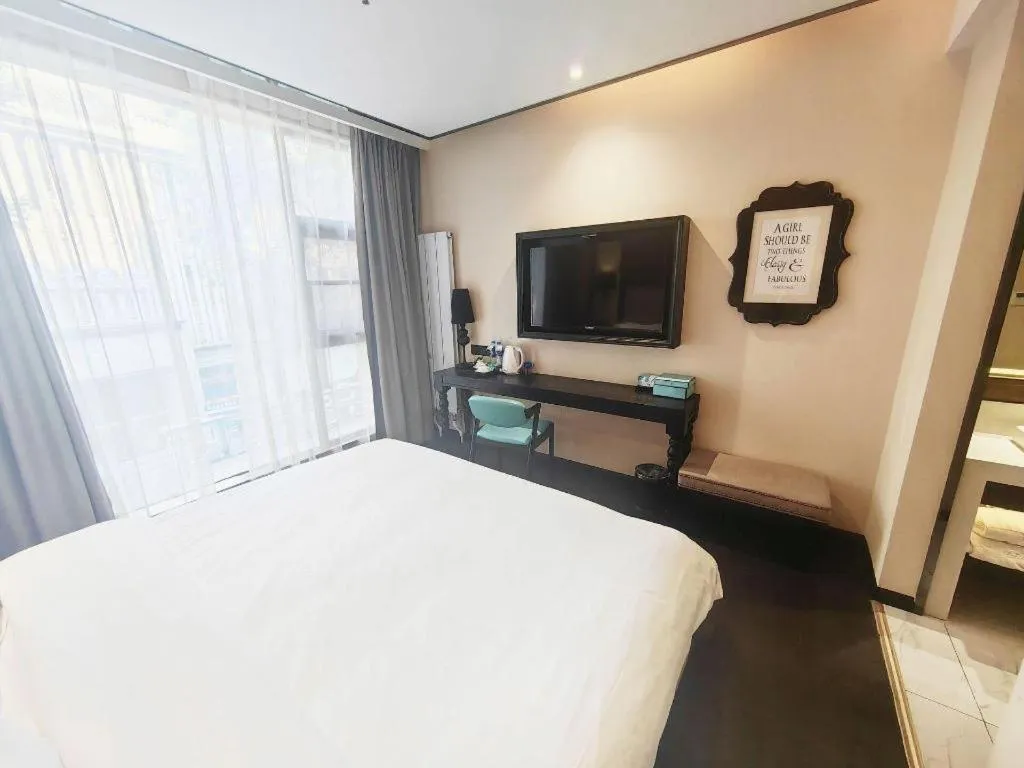 Bed in Xana Hotelle Xi'an Zhonglou, Huimin Street Metro Station
