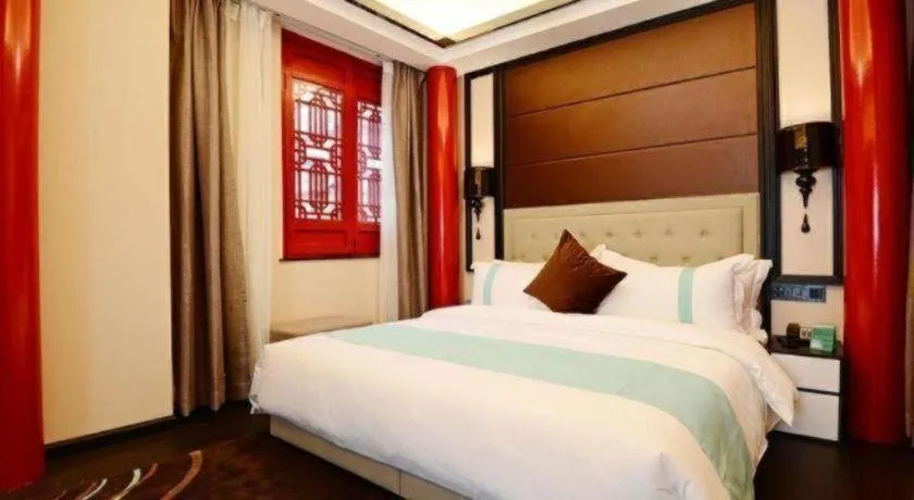 Bed in Xana Hotelle Xi'an Zhonglou, Huimin Street Metro Station