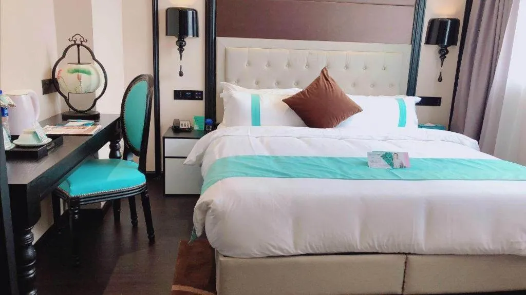 Bed in Xana Hotelle Xi'an Zhonglou, Huimin Street Metro Station