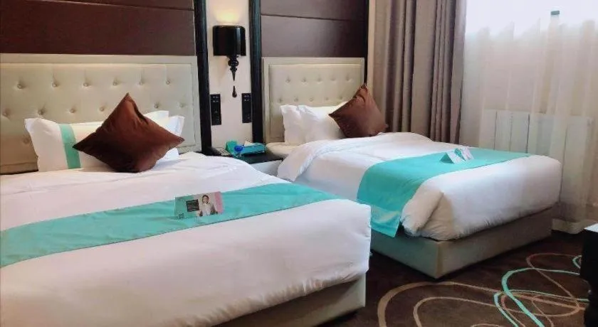 Bed in Xana Hotelle Xi'an Zhonglou, Huimin Street Metro Station