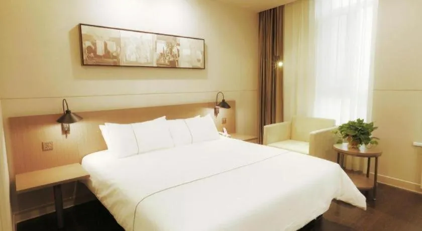 Bed in Jinjiang Inn Select Heze Wanxiang Plaza Guiling Road