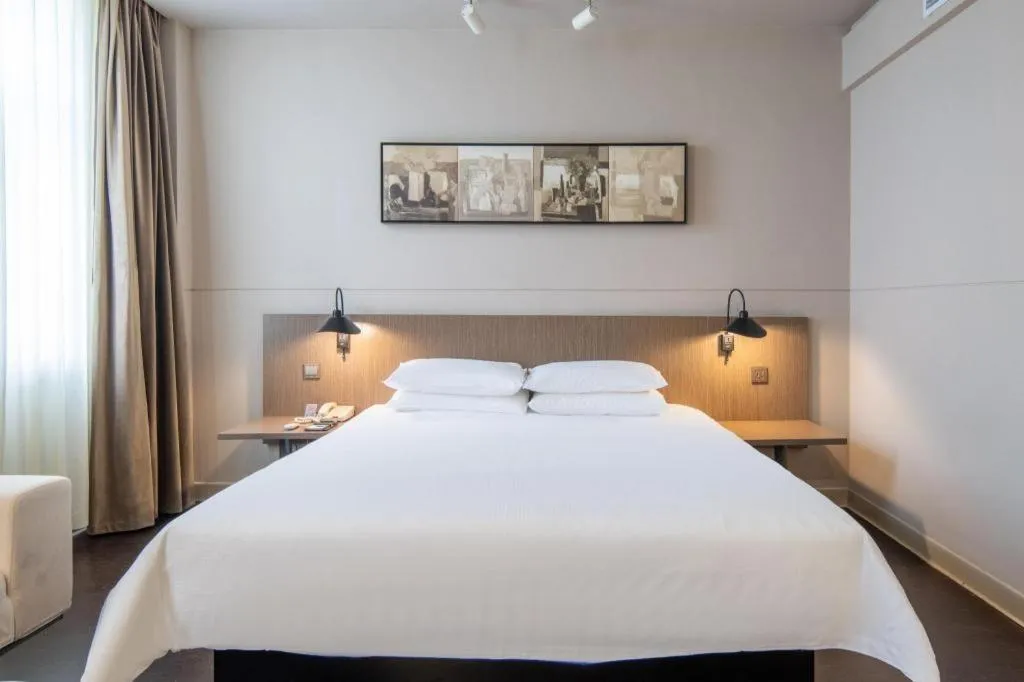 Bed in Jinjiang Inn Select Heze Wanxiang Plaza Guiling Road