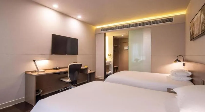 Bed in Jinjiang Inn Select Heze Wanxiang Plaza Guiling Road