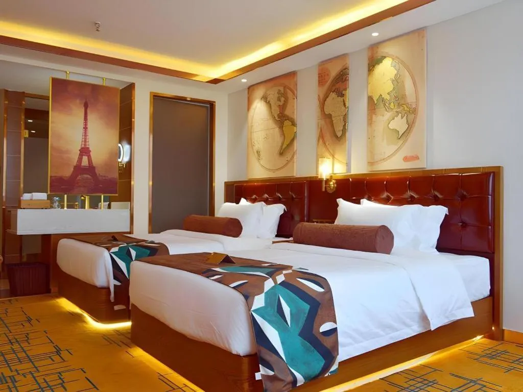 Bed in James Joyce Coffetel Lijiang Ancient City Dashuiche