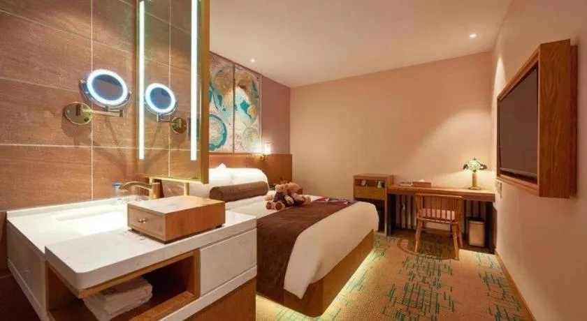 Bed in James Joyce Coffetel Beijing Tongzhou Guoyuan Metro Station