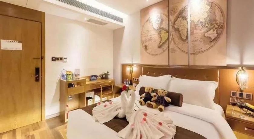 Bed in James Joyce Coffetel Beijing Tongzhou Guoyuan Metro Station