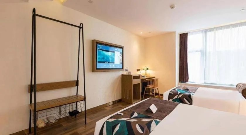 Bed in James Joyce Coffetel Beijing Tongzhou Guoyuan Metro Station