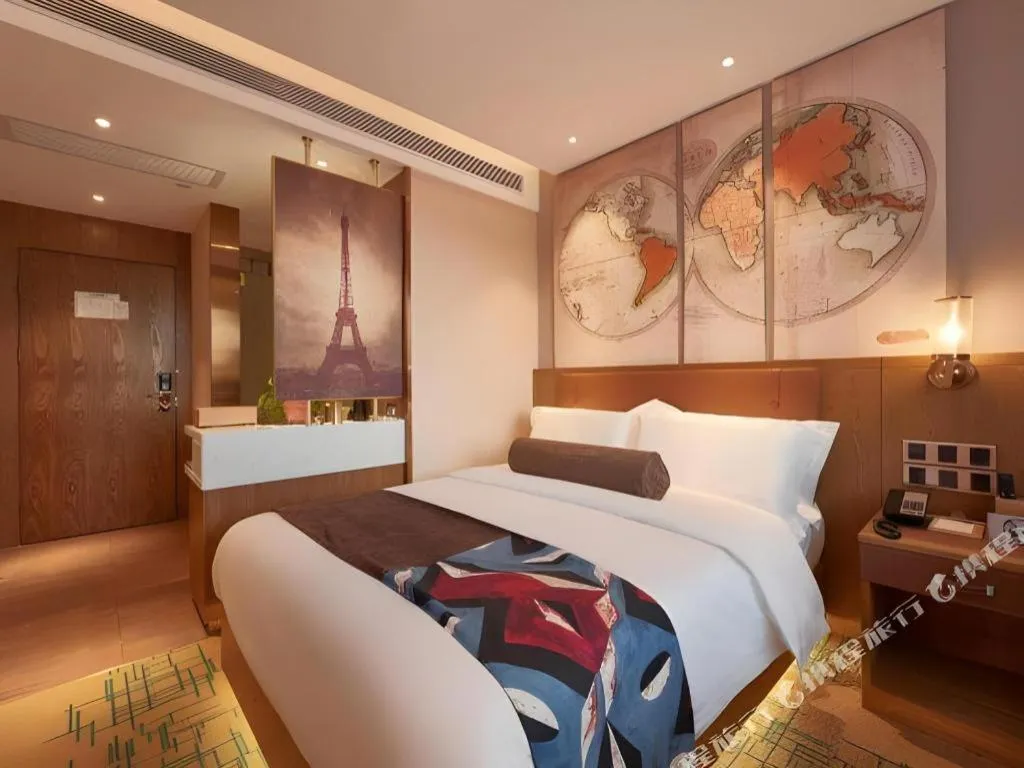 Bed in James Joyce Coffetel Beijing Tongzhou Guoyuan Metro Station