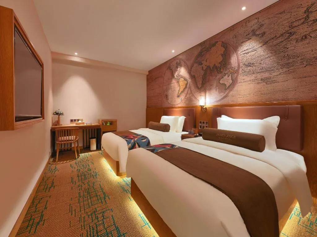 Bed in James Joyce Coffetel Beijing Tongzhou Guoyuan Metro Station