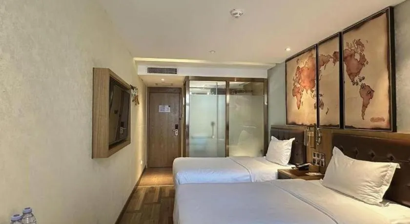 Bed in James Joyce Coffetel Beijing Tongzhou Guoyuan Metro Station